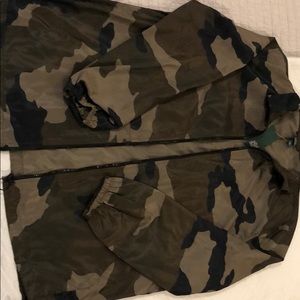Camo rain jacket